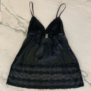 Gilligan & O’Malley black lace sleepwear set, XS